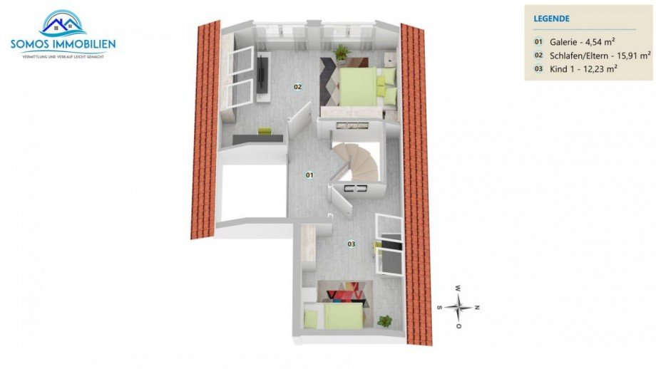 ETW 2. Dachgescho� Maisonettewohnung Oedheim