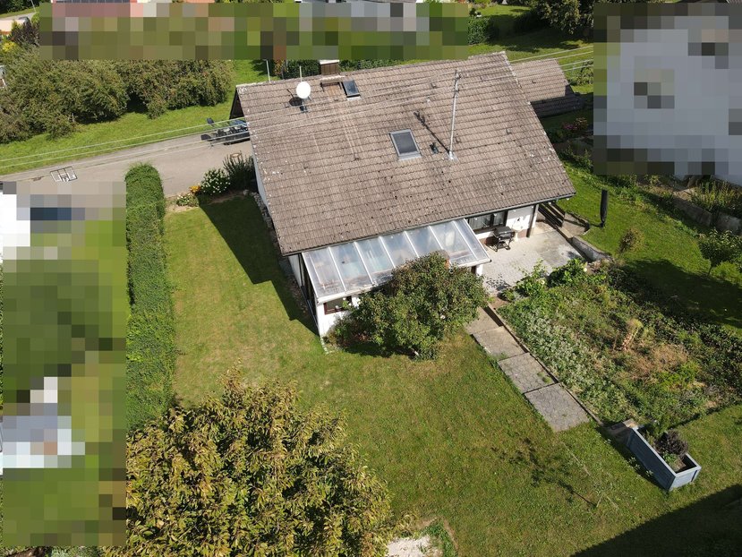 Gartenansicht Einfamilienhaus Schefflenz