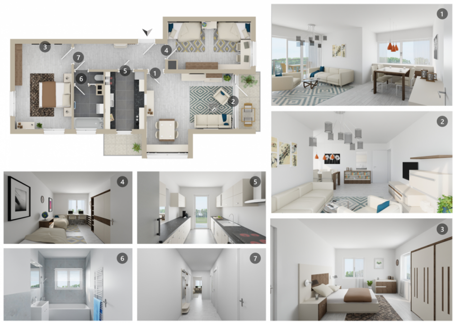 Collage ETW Wohnung Stuttgart