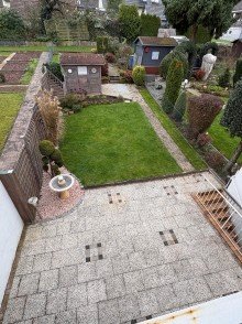 Gartenansicht gepflegtes Reihenmittelhaus, 126 m� WFL, Terrasse, Balkon, Garage, Garten