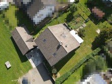 Draufsicht Renoviertes Einfamilienhaus mit Einliegerwohnung, 751 m� Grundst�ck, Doppelgarage