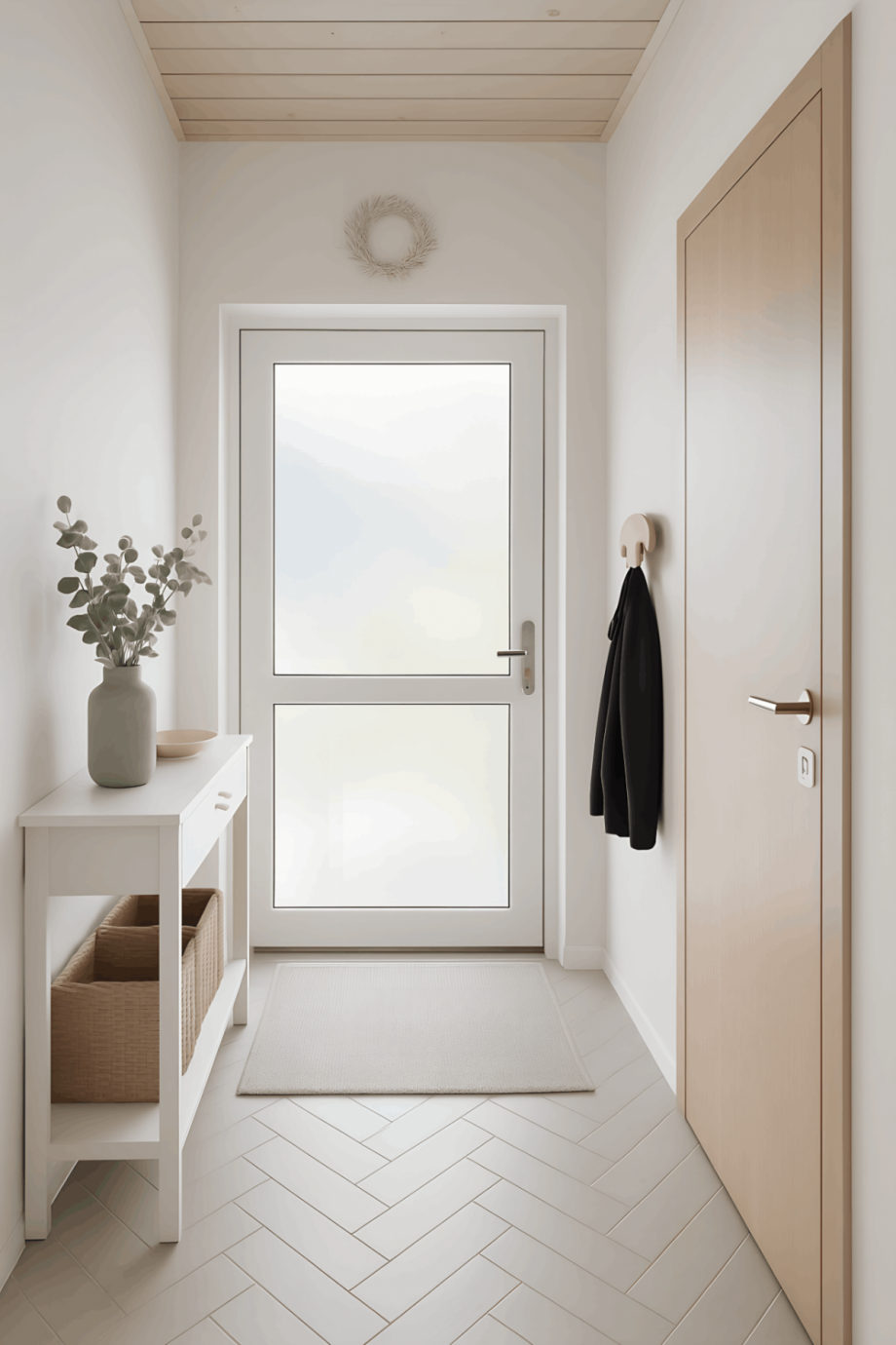 Eingang KI bearbeitet Reihenmittelhaus Neudenau