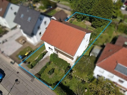 Drohnenansicht Einfamilienhaus Bad Rappenau